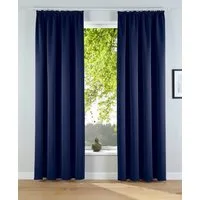OTTO home Verdunkelungsvorhang Solana, Gardinen mit Kräuselband, Vorhänge, Wohnzimmer, modern, (2 St), Kräuselband, verdunkelnd, 2er-Set Verdunklungsvorhang mit Thermofunktion, Bestseller, einfarbig