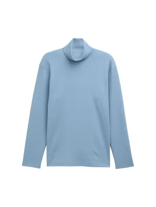 Tom Tailor - Basic Rollkragenshirt blau - Gr. - XL