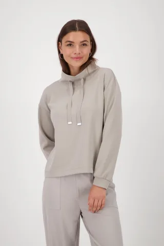 monari - Sweatshirt mit Schmuckdetail - Gr. - 40