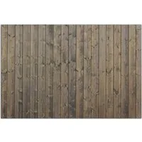 Wallario Sichtschutzzaunmatten Holzpaneelen in grau braun - Holzmuster mit Maserung