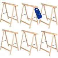 Modo24 Sägebock Holzbock, Klappbock, Arbeitsbock, Tapezierbock, Montagebock, Unterstellbock SDKM, 73x73x44 cm, 4 Farben und verschiedene Sets