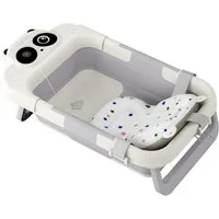 FIVMEN Babybadewanne Faltbare Babybadewanne Mit Badekissen Und Integriertem Thermometer, (Set)