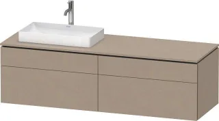 Duravit L-Cube Konsolenwaschtischunterbau wandhängend Leinen Matt 1620x550x482 mm - LC4871L75750000 LC4871L75750000