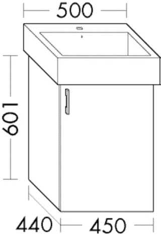 Burgbad Waschtischunterschrank System 30 Preisgruppe 4 Sana 601x450x440 Sandstein Hochglanz WYSK045RF6561
