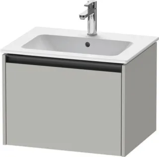 Duravit Ketho.2 Waschtischunterbau wandhängend Betongrau Matt 610x480x440 mm - K25062007070000 K25062007070000