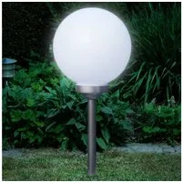kamelshopping LED Solarleuchte Solar Kugelleuchte / Gartenkugel für Aussen mit LED Beleuchtung, LED fest integriert, Warmweiß, inkl. austauschbarem 600 mAh Akku