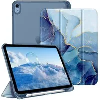 Fintie Tablet-Hülle für iPad 11 Generation 11‘’ 2025 (A16), iPad 10 Generation 10.9'' 2022, ultradünn, mit Stifthalter, transparenter Rückseite, Auto Schlaf/Wach
