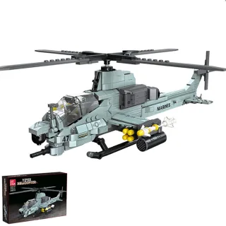 Jiestar JJ9213 Military Helicopter Building Block Assembly Kit 576PCS Children's Toy Gift
