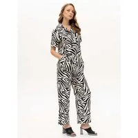 Passioni Anzug Zweiteiliges Set mit Zebra Print Zweiteiliges Set mit Zebramuster
