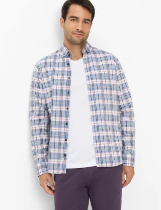 Brax Herren Hemd Style DANIEL mauve, helles lila, Gr. XXXL