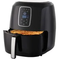 LMG Germany Heißluftfritteuse, 1800 W, Leise, 5,2 L, Touch, eckig, 7 Programme, 200 °C, 1800W, A+