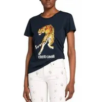 roberto cavalli T-Shirt Firenze RC Tiger Logo Cotton gehört zur ikonischen Hauptkollektion