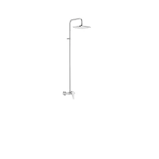 Tres Einhebel Aufputz Duschsystem (1 Weg) Kopfbrause mit Kugelgelenk: 242x242 mm, 21799501 21799501