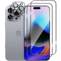 SmartUP Displayschutzglas 2X Schutzglas für Iphone 16 Plus Pro Max Display Kamera Panzerfolie 9H, Displayschutzglas, Kameraschutzglas, Schutzset