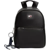 Tommy Jeans Cityrucksack TJW CITY CHARM DOME BACKPACK, Freizeitrucksack, City Bag mit Logoemblem un Anhänger