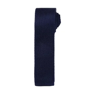 Premier Mens Slim Textured Knit Effect Krawatte (Marine)