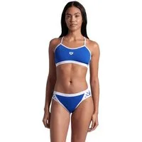 Arena Triangel-Bikini WOMENS ICONS BIKINI CROSS BA Damen Bikini blau/weiß