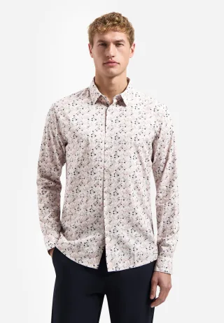No Excess - Shirt Allover Printed light mauve - Gr. - L