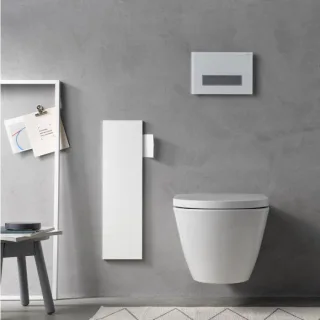 Emco Asis Pure Unterputz-WC-Modul 975551308 170x600mm, Türanschlag links, mit Fächern, weiss matt
