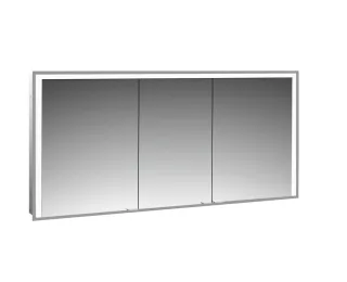 emco LED-Lichtspiegelschrank Prime 3 Unterputz, 1600 mm, 3-türig Rückwand verspiegelt, 949717208 949717208