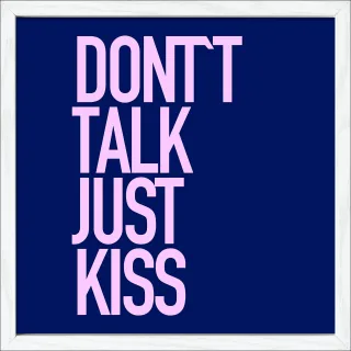 Gerahmtes Bild JUST KISS