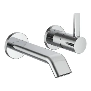 LAUFEN 2-Loch Waschtischarmatur Unterputz MEDA für Simibox 2-Point Ausladung 150 mm chrom HF506622100000