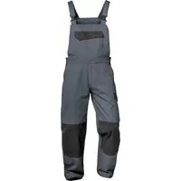 Craftland Schutzhose ZULTE Twill Latzhose CRAFTLAND® Grau/Schwarz 22473 Gr.62