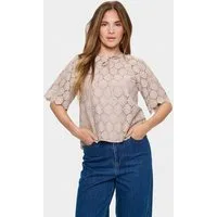 Saint Tropez Kurzarmbluse Kurzarm-Bluse ZojaSZ