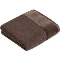 Vossen Handtuch Pure, Webfrottier (2-St), Baumwolle & VEGAN, mit eleganter Veloursbordüre