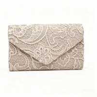 Zaewry Abendtasche Clutch Damen Elegant Kettentasche Hochzeit Umhängetasche Handtasche, Damen Abendtasche Spitze Clutch, Glitzer Tasche mit Abnehmbarer Kette