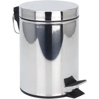 Spetebo Mülleimer Treteimer Edelstahl - 5 Liter, Metall Kosmetikeimer in zeitlosem Design