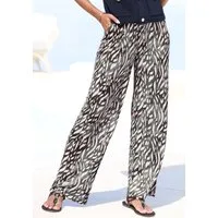 LASCANA Palazzohose aus leichter Jerseyware Schlupfhose mit Alloverprint und Taschen, Sommerhose, Strandhose