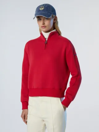 North Sails Sweatshirt mit halbem Reißverschluss Winter-Fleece