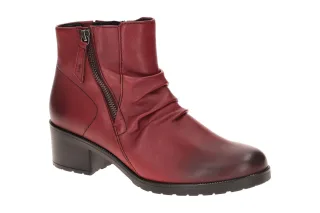 Gabor 72.811 Damen Stiefeletten dark-red Echtleder Gummisohle Optifit