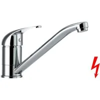 Vereg Spültischarmatur Riga Küchenarmatur Niederdruck Boiler Einhebelmischer, Chrom, 7856