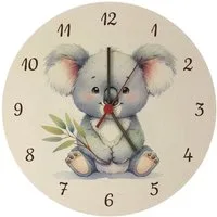 speecheese Wanduhr sitzender Koala Wanduhr aus MDF