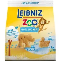LEIBNIZ Kekse, Leibniz Zoo knusprige Kekse mit 30 Prozent weniger Zucker 125g