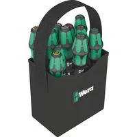 Schraubendreher-Satz Kraftform 2go 300 schwarz/grün, 11-teilig, im Köcher Wera 2go 4