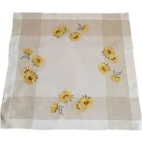 texpot Tischdecke Tischläufer Stickerei Sonnenblumen Frühling Sommer Tischläufer (1-tlg)