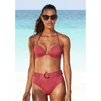 s.Oliver Highwaist-Bikini-Hose Rome mit abnehmbarem Gürtel