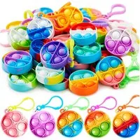 JOYIN Schlüsselanhänger Set JOYIN 30 Stück(Rund) Mitgebsel Kindergeburtstag Mini-Fidget-Spielzeug (30-tlg)