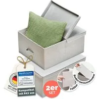 Blumtal Faltbox Kompatibel HEMNES, MALM, PAX Organizer Ordnungssystem Kleiderschrank (2 St), Faltboxen für BHs, T-Shirts - Boxen für Schrank