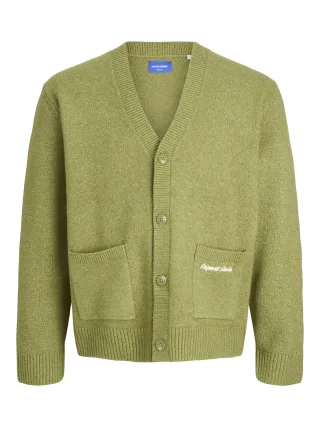 JACK&JONES - JORNORREBRO KNIT CARDIGAN JNR Olive Drab - Gr. - 152