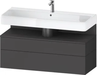 Duravit Qatego Waschtischunterbau wandhängend Graphit Matt 1190x470x590 mm - QA4396049490010 QA4396049490010