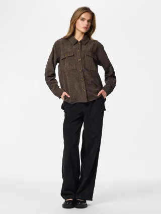 PIECES - PCEFFI LS CORDUROY SHIRT WVN NOOS BC - Gr. - L