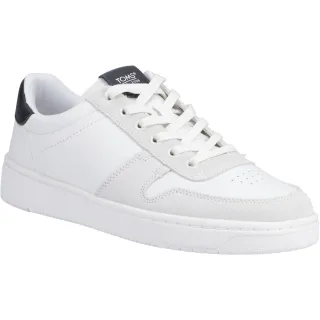 TOMS TRVL Lite Court Leder Herren Weiß/Schwarz Turnschuhe