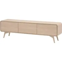 Home affaire Lowboard Torsby, moderner TV-Schrank, Kommode in Eiche Natur, TV-Unterschrank, abgerundete Ecken, ausreichend Stauraum, vielseitig einsetzbar
