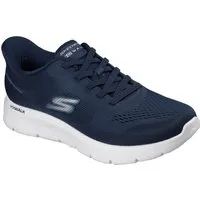 Skechers GO WALK FLEX-MASTER Slip-On Sneaker Schlupfschuh, Halbschuh, Freizeitschuh mit elastischen Schnürsenkeln