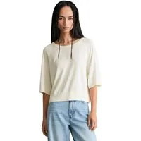Marc O'Polo DENIM Kurzarmpullover relaxed aus weichem Organic-Cotton-Modal-Mix