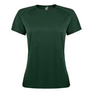 SOLS - "Sporty" T-Shirt für Damen Raglanärmel (Tannengrün)
